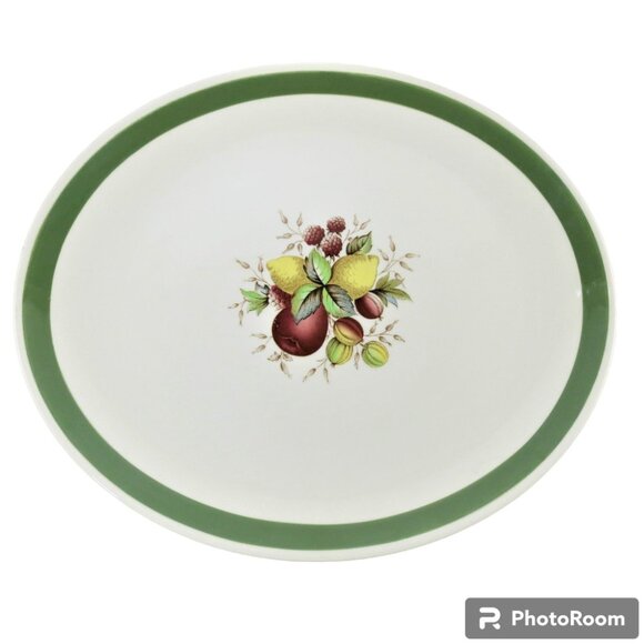 Serving Platter Oval Crown Ducal NORVIC CITRUS England Vintage Earthenware - Picture 1 of 6